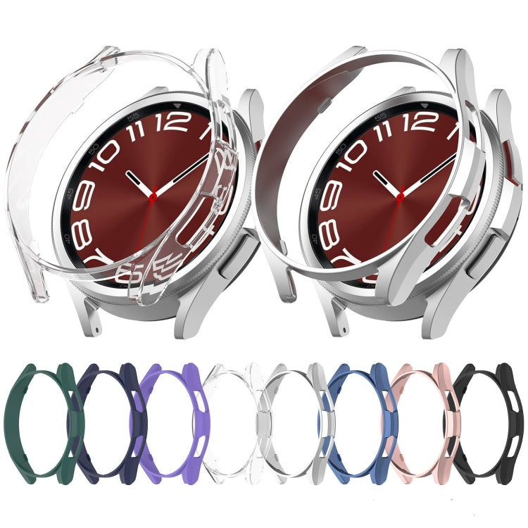 For Samsung Galaxy Watch 6 Classic 47mm Half Coverage Hollow PC Watch Protective Case(Rose Gold) - Watch Cases by PMC TechLife | Online Shopping South Africa | PMC TechLife