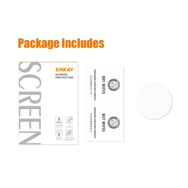 For Samsung Galaxy Watch6 Classic 47mm ENKAY 0.2mm 9H Tempered Glass Screen Protector Watch Film - Screen Protector by ENKAY | Online Shopping South Africa | PMC TechLife