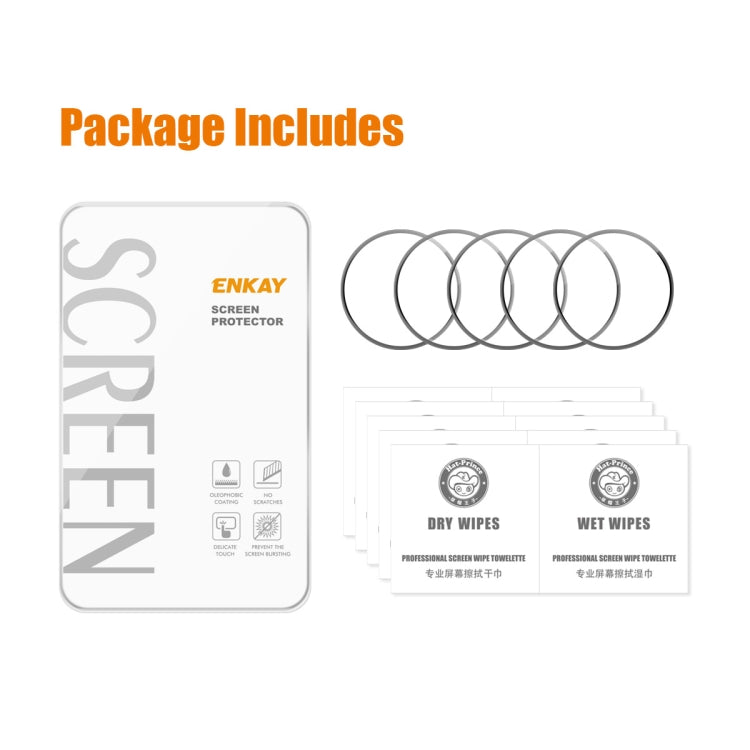 For Samsung Galaxy Watch6 / Watch7 44mm 5pcs ENKAY 3D Full Coverage Soft PC Edge PMMA HD Screen Film - free shipping - PMC TechLife - Order now!