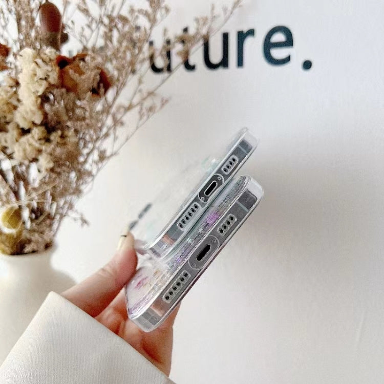 For iPhone 16e Gypsophila Flowers Pattern TPU Protective Phone Case(Pink) - iPhone 16e Cases by PMC TechLife | Online Shopping South Africa | PMC TechLife | Buy Now Pay Later Mobicred