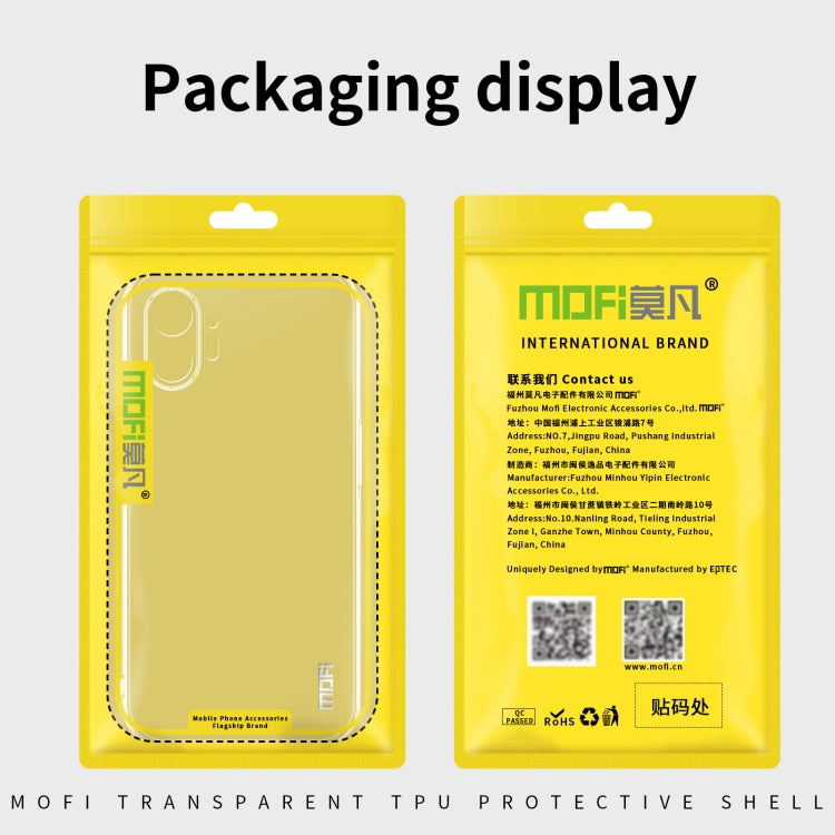 For Nothing Phone 2 MOFI Ming Series Ultra-thin TPU Phone Case(Transparent) - More Brand by MOFI | Online Shopping South Africa | PMC TechLife | Buy Now Pay Later Mobicred