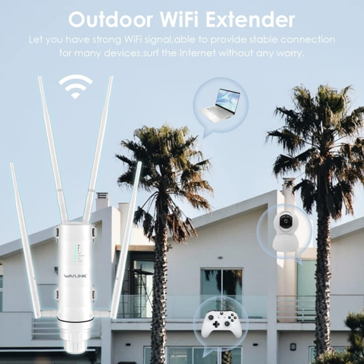 WAVLINK WN572HP3 AC1200 Dual Band Weatherproof Wireless Router Outdoor WiFi Extender, Plug:US Plug - free shipping - PMC Jewellery - Order now!