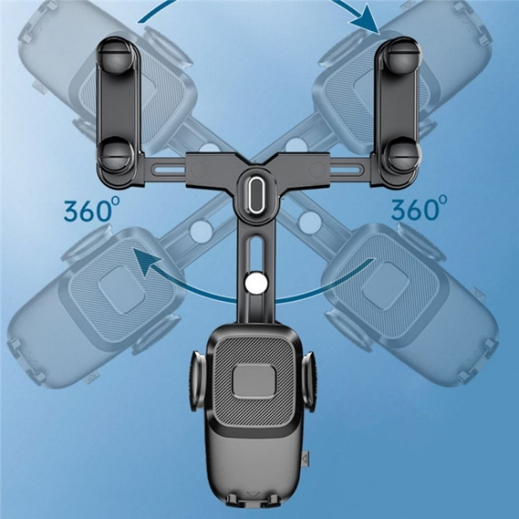R009 Universal Vehicle Retractable Phone Clip Holder Car Rearview Mirror Cell Phone Mount(Green) - Car Holders by PMC TechLife | Online Shopping South Africa | PMC TechLife | Buy Now Pay Later Mobicred
