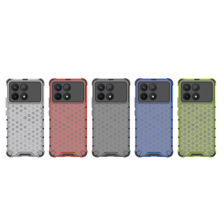 For Redmi K70 Pro Shockproof Honeycomb Phone Case(Red) - Xiaomi Cases by PMC TechLife | Online Shopping South Africa | PMC TechLife | Buy Now Pay Later Mobicred