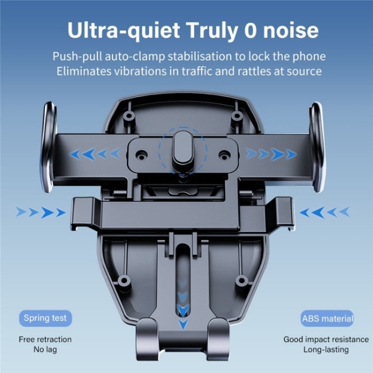 D46+101+K5 Universal Suction Cup Car Center Console Phone Mount Bracket With Telescopic Arm - Car Holders by PMC TechLife | Online Shopping South Africa | PMC TechLife | Buy Now Pay Later Mobicred