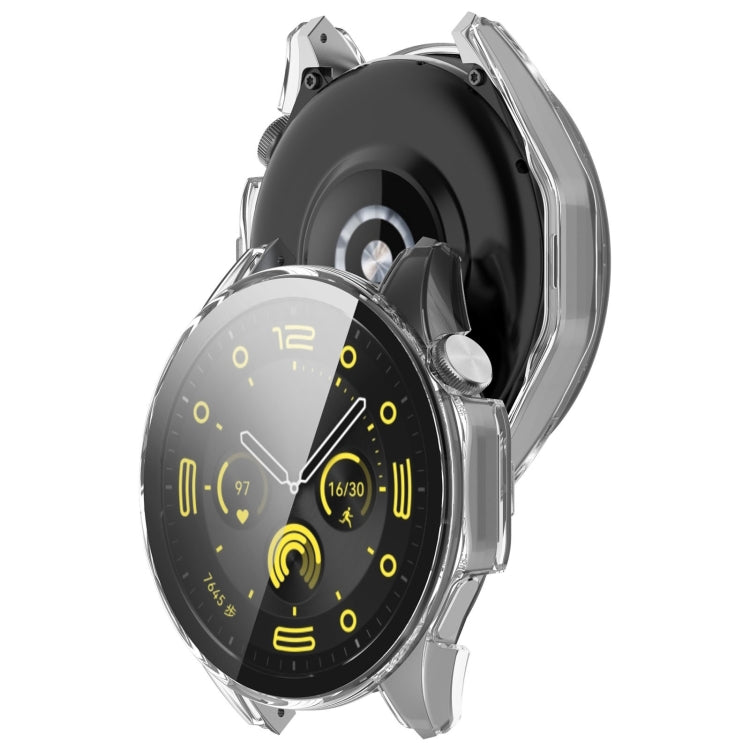 For Huawei Watch GT 4 46mm PC + Tempered Film Integrated Watch Protective Case(Green) - Watch Cases by PMC TechLife | Online Shopping South Africa | PMC TechLife | Buy Now Pay Later Mobicred