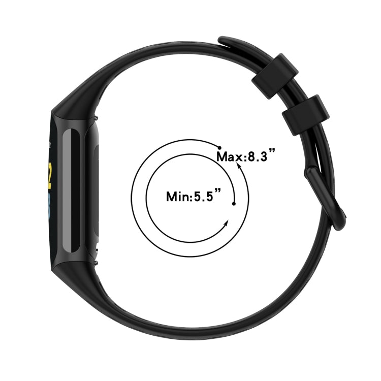 For Fitbit Charge 6 Solid Color Breathable Sports Silicone Watch Band(Dark Purple) - Watch Bands by PMC TechLife | Online Shopping South Africa | PMC TechLife | Buy Now Pay Later Mobicred