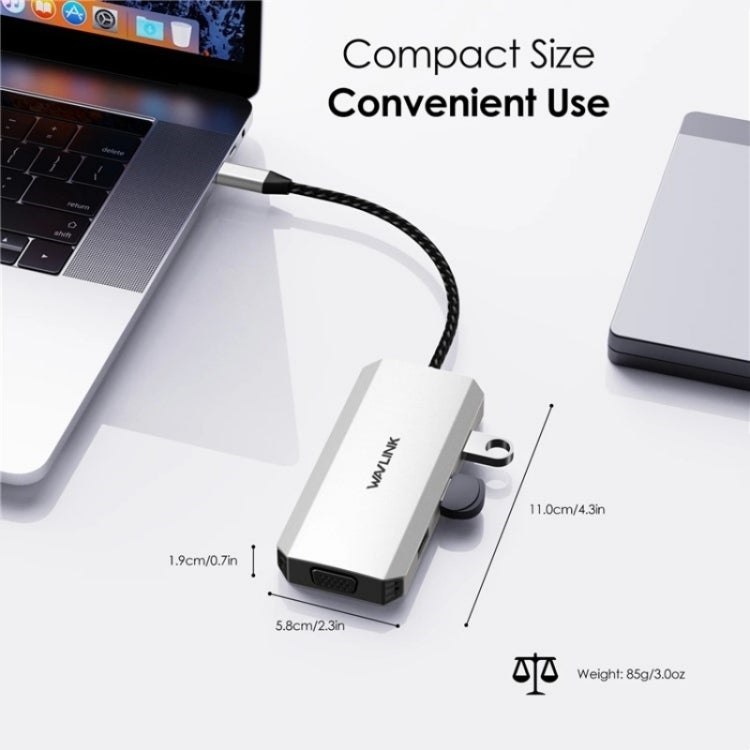WAVLINK UMD304 Converter USB-C to Dual HD 4K 60Hz HUB 7-in-1 Laptop Docking Station - free shipping - PMC Jewellery - Order now!