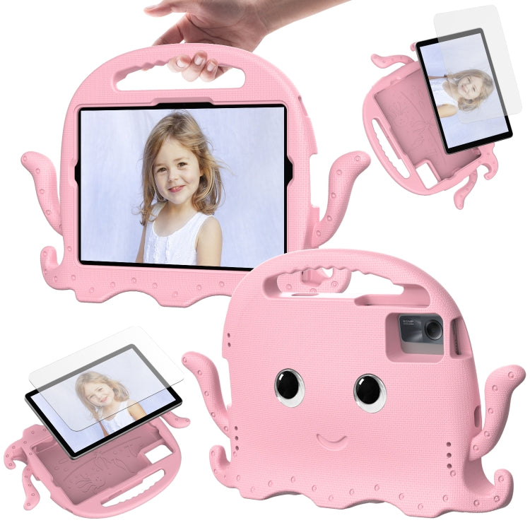For Samsung Galaxy Tab S9 / S9 FE / S7 / S8 Octopus Style EVA Hybrid PC Shockproof Tablet Case with Strap(Pink) - free shipping - PMC Jewellery - Order now!