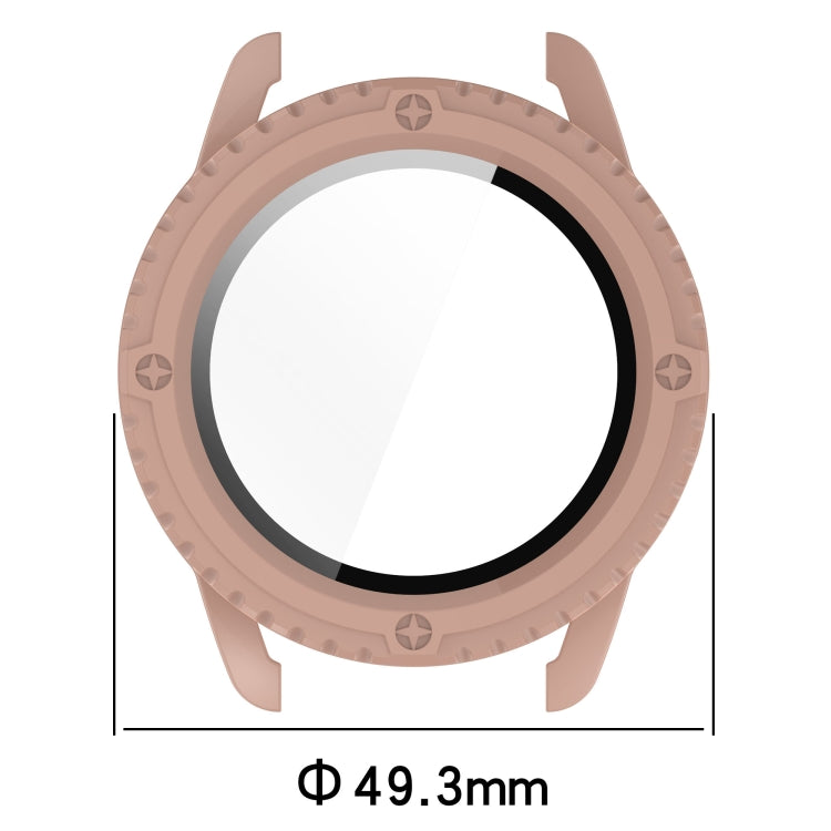 For Xiaomi Watch S3 PC + Tempered Film Integrated Watch Protective Case(Pink) - Watch Cases by PMC TechLife | Online Shopping South Africa | PMC TechLife | Buy Now Pay Later Mobicred