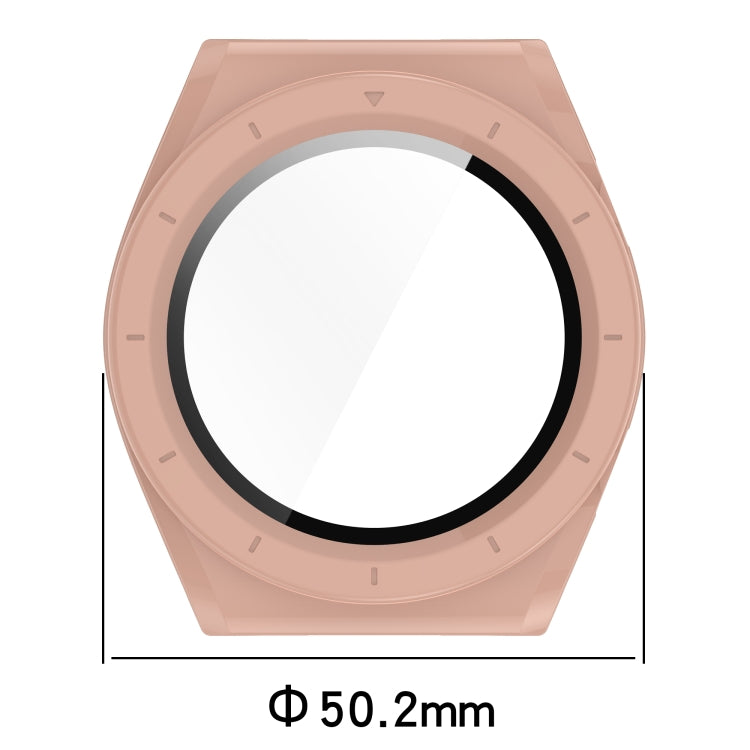 For Xiaomi Watch H1 PC + Tempered Film Integrated Watch Protective Case(Pink) - Watch Cases by PMC TechLife | Online Shopping South Africa | PMC TechLife | Buy Now Pay Later Mobicred