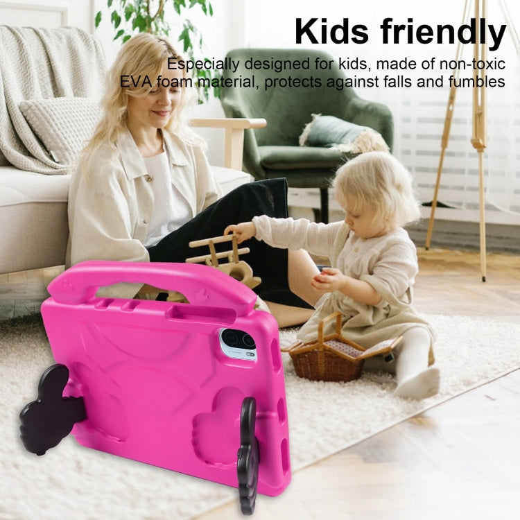 For Samsung Galaxy Tab A9+ 10.95 2023 Thumb Bracket EVA Shockproof Tablet Case(Rose Red) - free shipping - PMC TechLife - Order now!