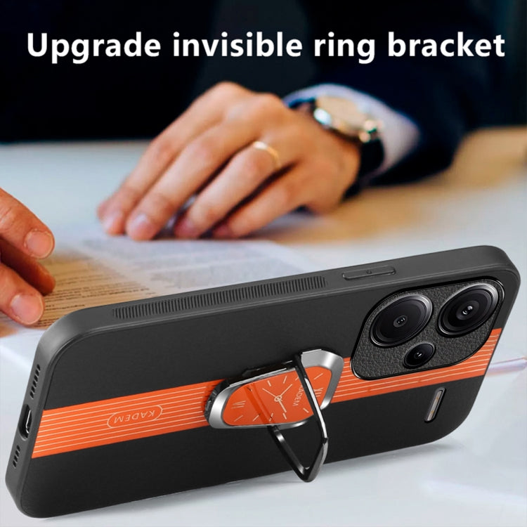 For Xiaomi Redmi Note 13 Pro+ Magnetic Litchi Leather Back Phone Case with Holder(Green) - Note 13 Pro+ Cases by PMC TechLife | Online Shopping South Africa | PMC TechLife | Buy Now Pay Later Mobicred