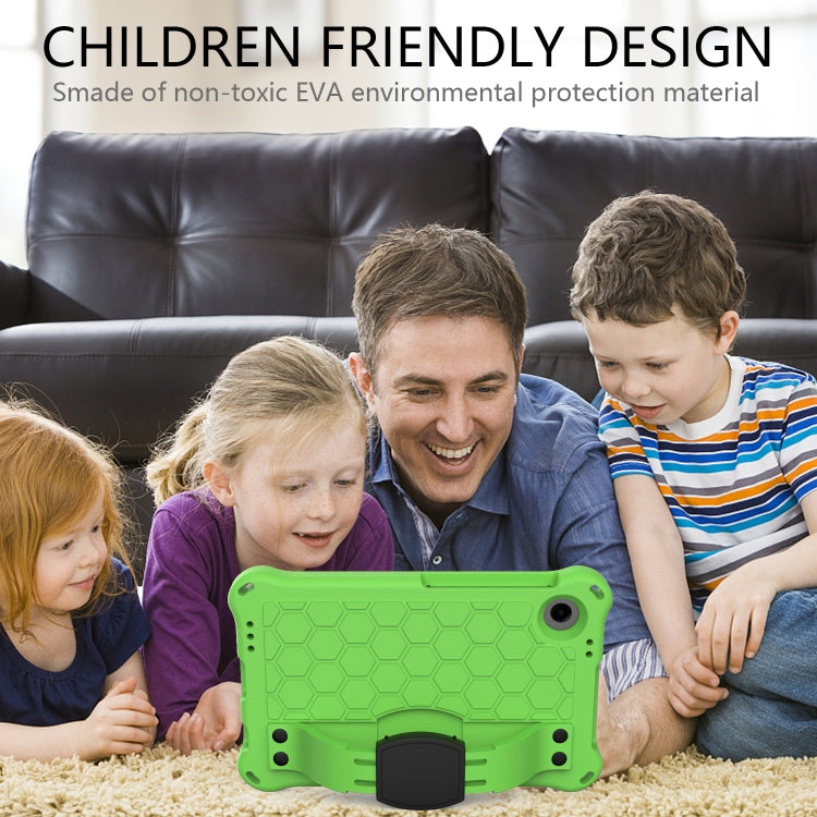 For Alcatel Joy Tab2 2020 / 3T 8.0 Honeycomb EVA Hybrid PC Tablet Case with Strap(Green+Black) - Others by PMC TechLife | Online Shopping South Africa | PMC TechLife | Buy Now Pay Later Mobicred