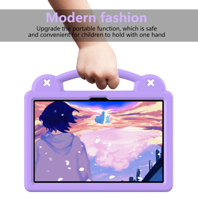 For Lenovo Tab M11 / Xiaoxin Pad 2024 Handle Kickstand Children EVA Shockproof Tablet Case(Light Purple) - Lenovo by PMC Jewellery | Online Shopping South Africa | PMC Jewellery | Buy Now Pay Later Mobicred