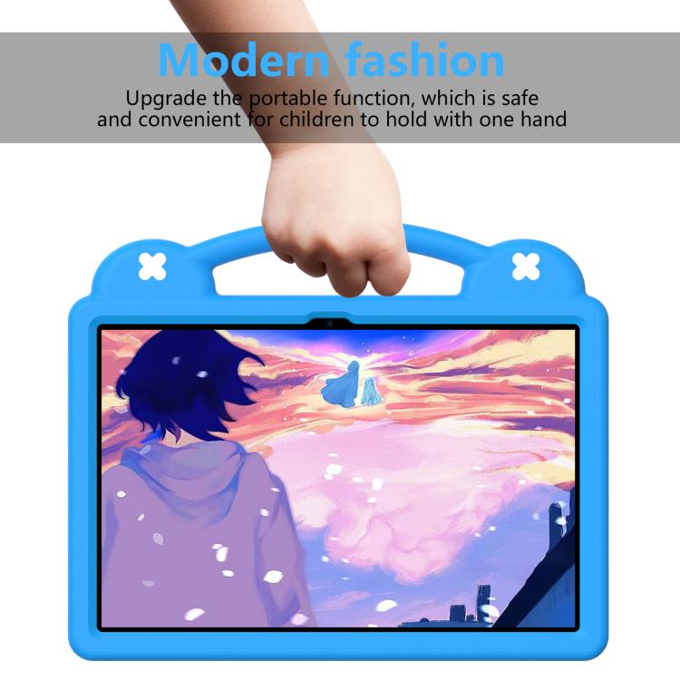 For Lenovo Xiaoxin Pad Pro 12.7 2025 Handle Kickstand Children EVA Shockproof Tablet Case(Sky Blue) - Lenovo by PMC TechLife | Online Shopping South Africa | PMC TechLife | Buy Now Pay Later Mobicred