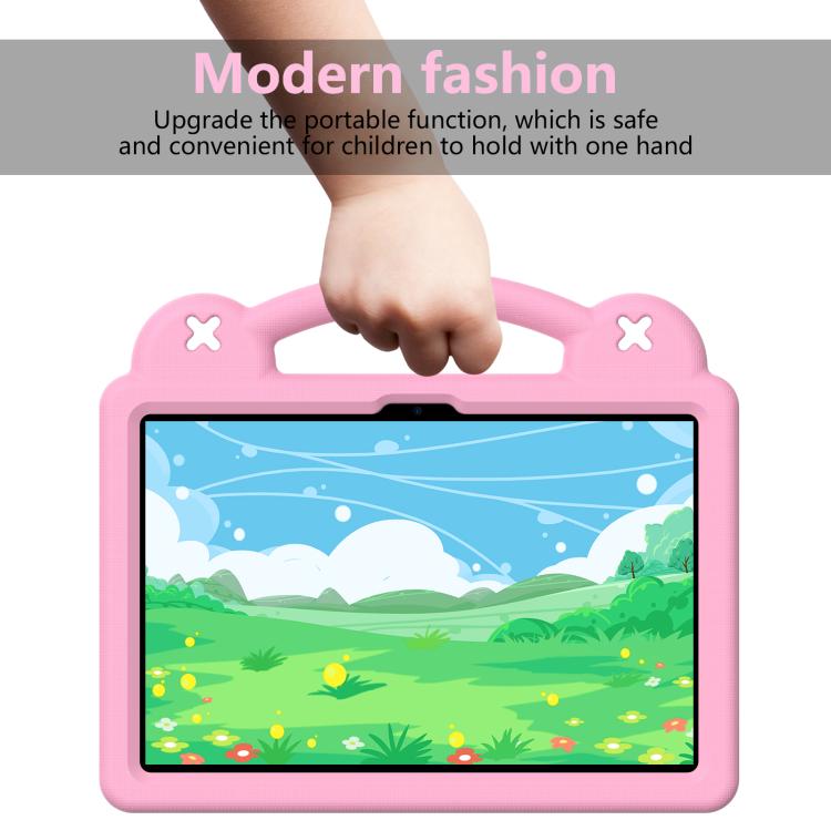 For Lenovo Tab TB-311 / WIFI 10.1 2025 Handle Kickstand Children EVA Shockproof Tablet Case(Pink) - Lenovo by PMC TechLife | Online Shopping South Africa | PMC TechLife | Buy Now Pay Later Mobicred
