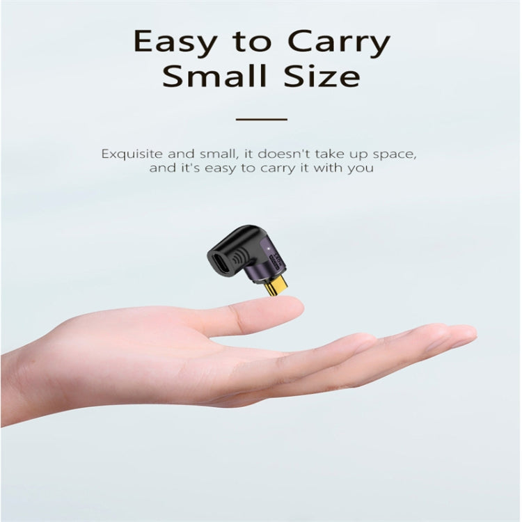 140W 5A USB 4.0 USB-C / Type-C to Type-C 40Gbps Data OTG Magnetic Adapter, Spec:L-shape Elbow - OTG Adapter by PMC TechLife | Online Shopping South Africa | PMC TechLife | Buy Now Pay Later Mobicred