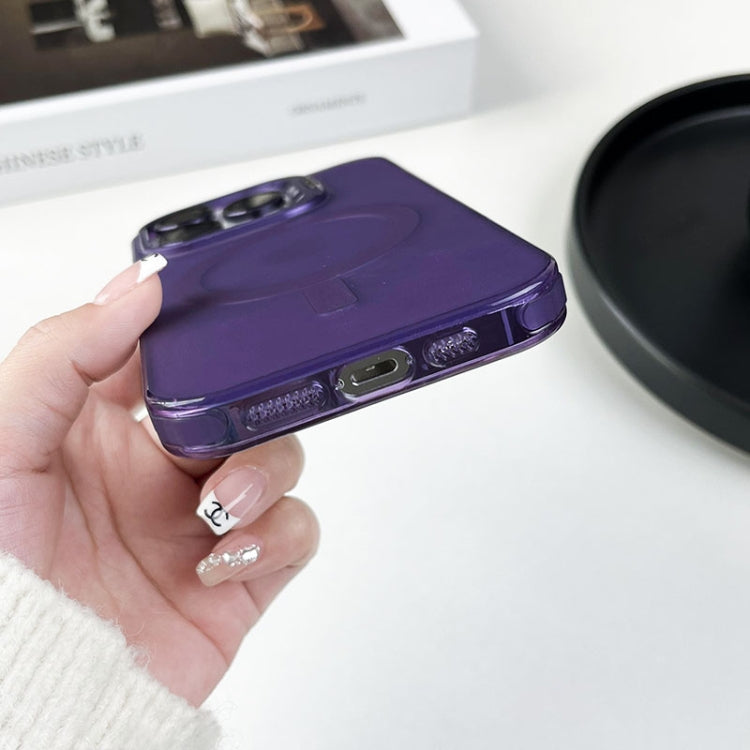 For iPhone 12 Pro Lens Holder MagSafe PC Hybrid TPU Phone Case(White) - free shipping - PMC TechLife - Order now!