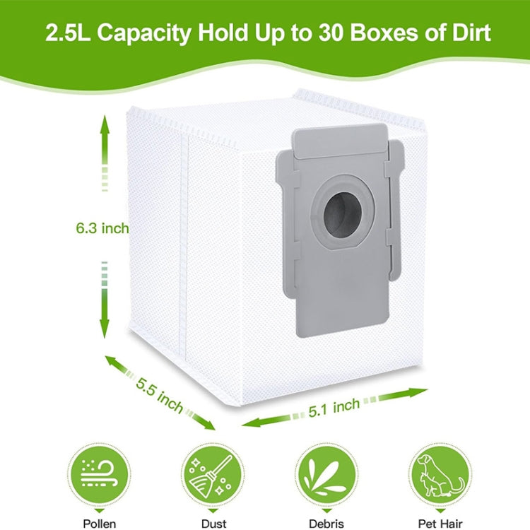 JUNSUNMAY 5pcs For iRobot Roomba i & s & j Series i8 / i8+ / s9 / s9+ Vacuum Bags Automatic Disposal Dust Bags - For iRobot Accessories by JUNSUNMAY | Online Shopping South Africa | PMC TechLife | Buy Now Pay Later Mobicred
