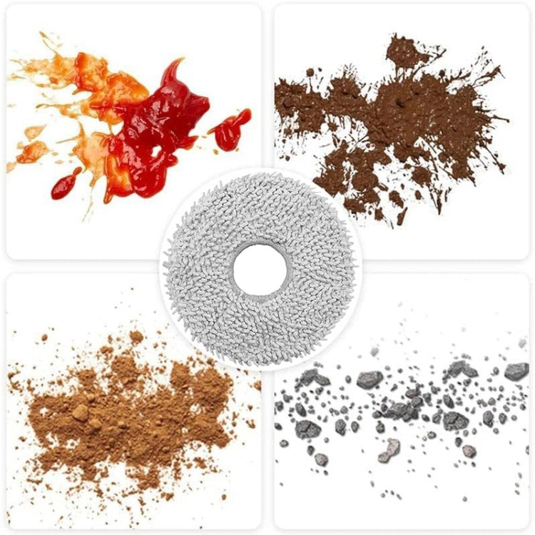 JUNSUNMAY 4pcs Washable Mop Pads Replacement for ECOVACS DEEBOT X1 Turbo / X2 Omni / T20 Pro(Grey) - free shipping - PMC TechLife - Order now!