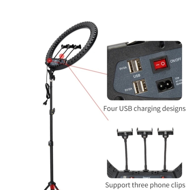 JMARY FM-21R With Remote Control Phone Clip 21-inch Dimmable LED Ring Light(US Plug) - free shipping - PMC TechLife - Order now!