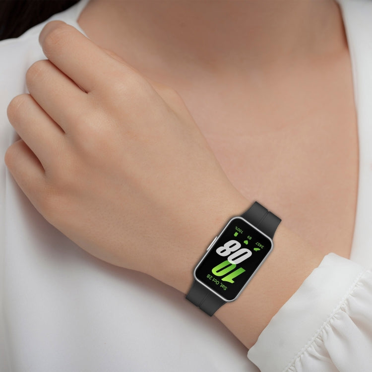 For Samsung Galaxy Fit 3 SM-R390 Magnetic Folding Buckle Silicone Watch Band(Midnight Blue) - Watch Bands by PMC TechLife | Online Shopping South Africa | PMC TechLife
