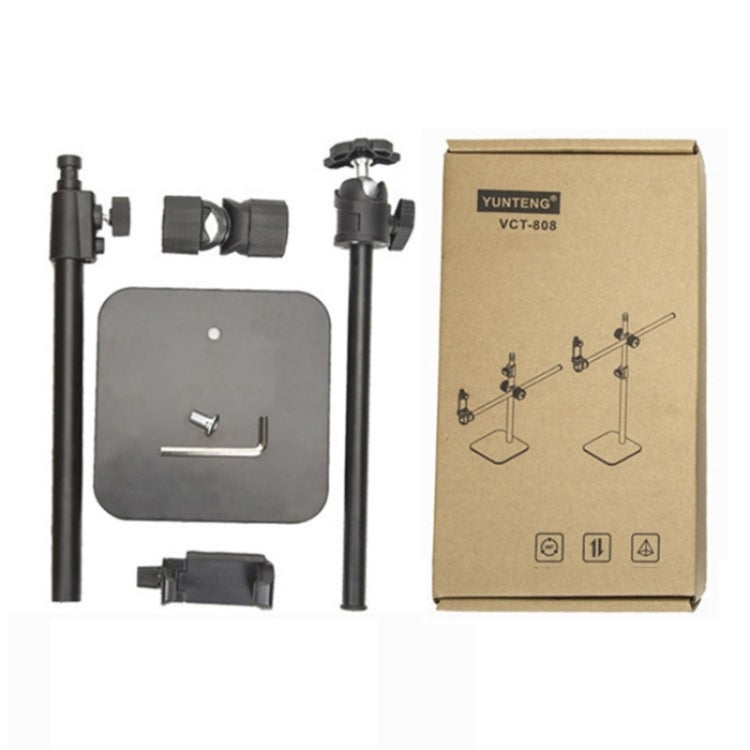 YUNTENG VCT-808 Table Phone Clip Holder Microphone DSLR Camera Desktop Mount Stand - by YUNTENG | Online Shopping South Africa | PMC TechLife | Buy Now Pay Later Mobicred