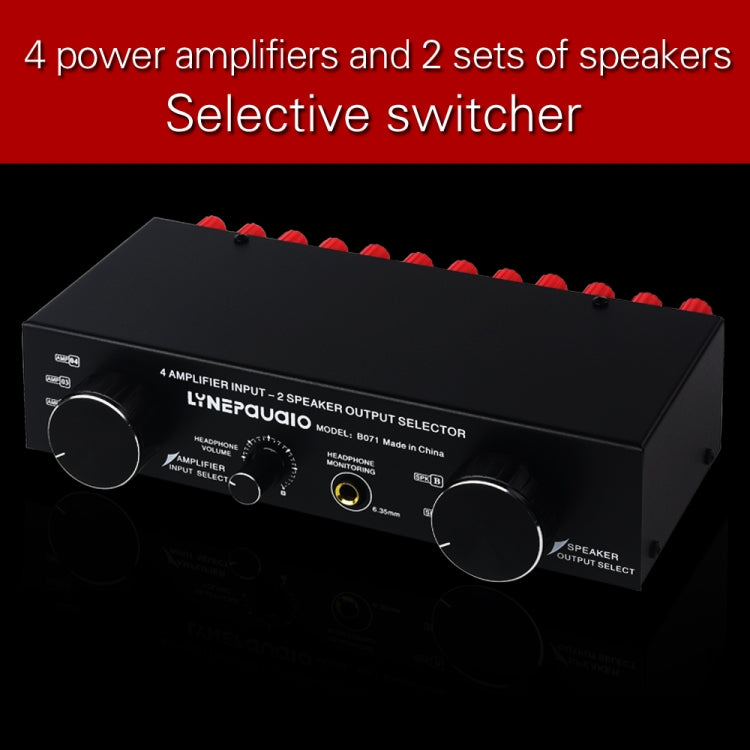 B071 4 Input 2 Output or 2 In 4 Out Power Amplifier Speaker Selector Switcher - by PMC TechLife | Online Shopping South Africa | PMC TechLife | Buy Now Pay Later Mobicred
