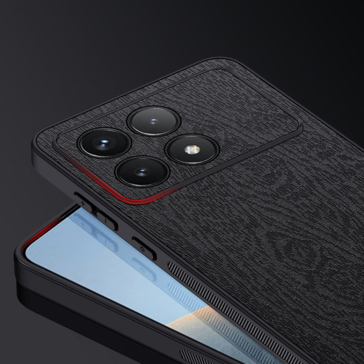 For Xiaomi Redmi K70 Tree Bark Leather Shockproof Phone Case(Blue) - Xiaomi Cases by PMC Jewellery | Online Shopping South Africa | PMC Jewellery | Buy Now Pay Later Mobicred