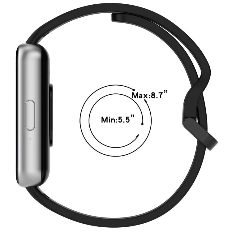 For Samsung Galaxy Fit 3 Solid Color Colorful Buckle Silicone Watch Band(Dark Blue) - Watch Bands by PMC TechLife | Online Shopping South Africa | PMC TechLife