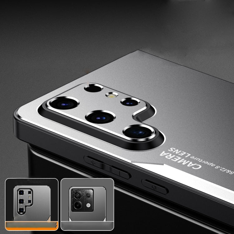 For Samsung Galaxy S24 Ultra 5G Blade Series TPU Hybrid Metal Phone Case(Silver) - Galaxy S24 Ultra 5G Cases by PMC TechLife | Online Shopping South Africa | PMC TechLife