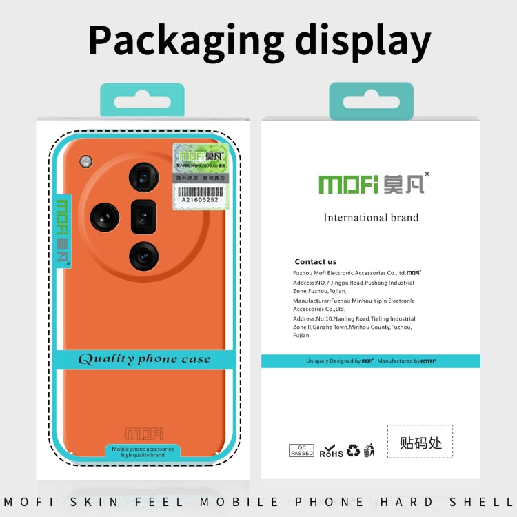 For OPPO Find X7 MOFI Qin Series Skin Feel All-inclusive PC Phone Case(Pink) - OPPO Cases by MOFI | Online Shopping South Africa | PMC TechLife | Buy Now Pay Later Mobicred