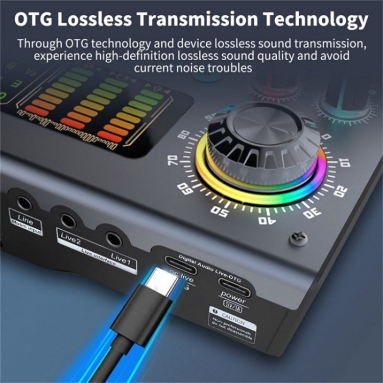 C100 Live Streaming Recording Karaoke Sound Card Mobile Audio Mixer - Live Sound Effects Processors by PMC TechLife | Online Shopping South Africa | PMC TechLife