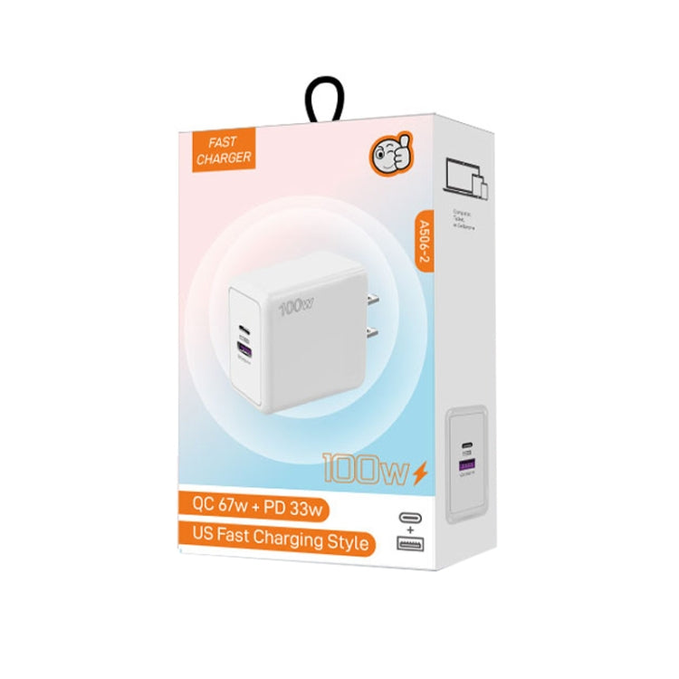 USB 67W / PD 33W Super fast Charging Full Protocol Mobile Phone Charger���US Plug(White) - USB Charger by PMC TechLife | Online Shopping South Africa | PMC TechLife | Buy Now Pay Later Mobicred
