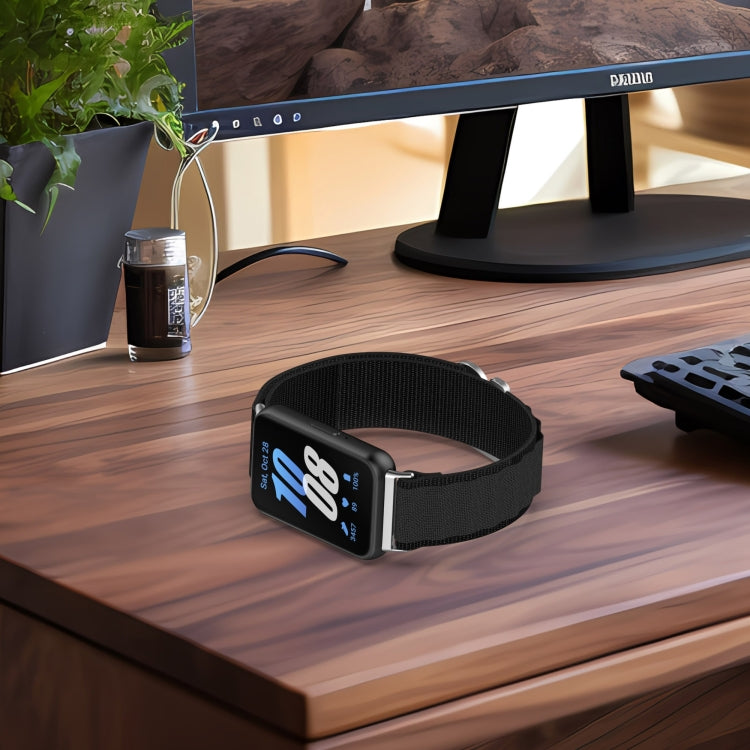 For Samsung Galaxy Fit 3 Nylon Canvas Watch Band(Black) - Watch Bands by PMC TechLife | Online Shopping South Africa | PMC TechLife
