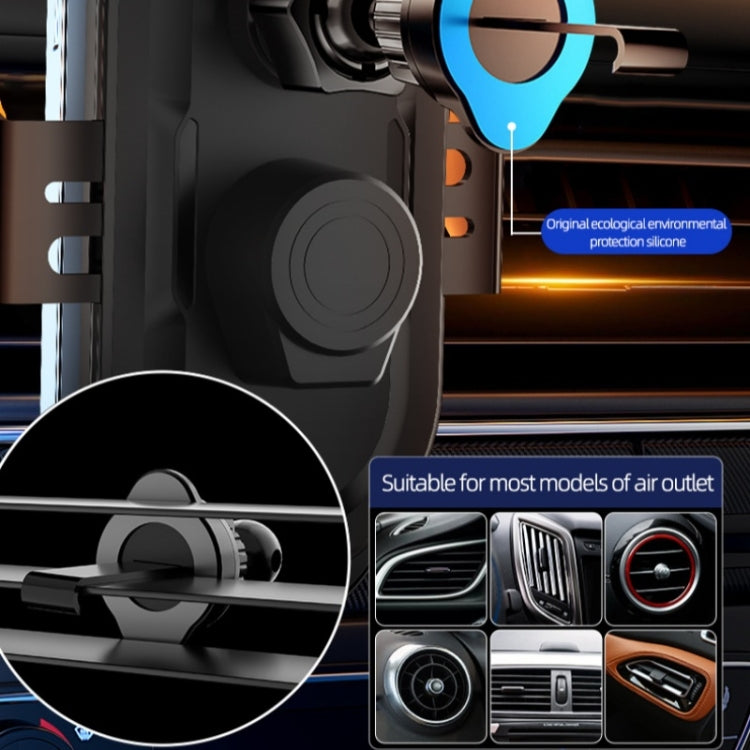 C23 66W Car Air Vent Phone Holder Wireless Charger(Gold) - Wireless Charger Holders by PMC TechLife | Online Shopping South Africa | PMC TechLife | Buy Now Pay Later Mobicred