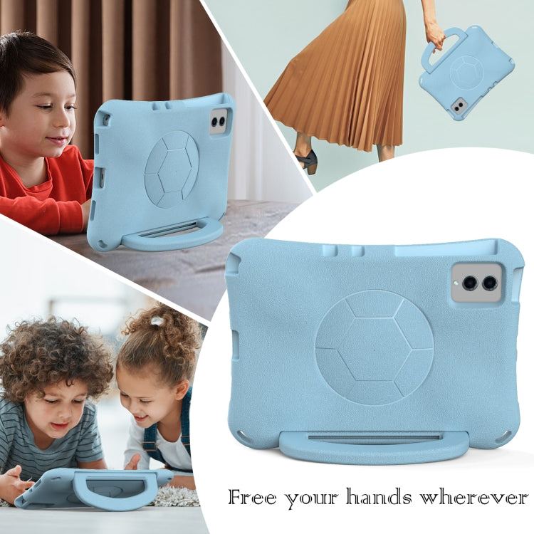 For Lenovo Tab M11 / Xiaoxin Pad 11 2024 Handle Football Shaped EVA Shockproof Tablet Case(Lighte Blue) - Lenovo by PMC Jewellery | Online Shopping South Africa | PMC Jewellery | Buy Now Pay Later Mobicred