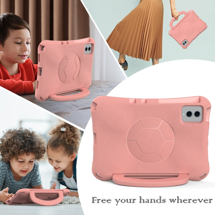 For Lenovo Tab M11 / Xiaoxin Pad 11 2024 Handle Football Shaped EVA Shockproof Tablet Case(Light Pink) - Lenovo by PMC Jewellery | Online Shopping South Africa | PMC Jewellery | Buy Now Pay Later Mobicred