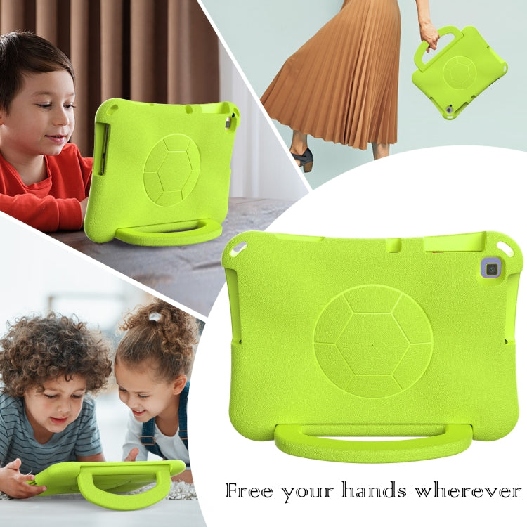 For Lenovo Tab M10 3rd Gen TB-328FU/XU Handle Football Shaped EVA Shockproof Tablet Case(Grass Green) - Lenovo by PMC TechLife | Online Shopping South Africa | PMC TechLife | Buy Now Pay Later Mobicred