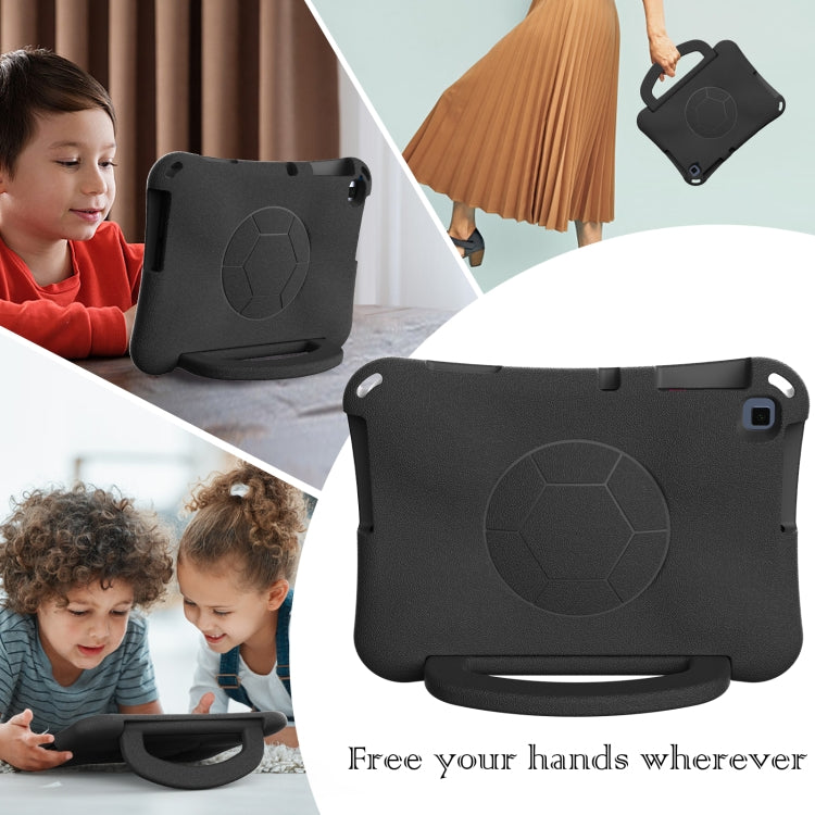 For Lenovo Tab M10 3rd Gen TB-328FU/XU Handle Football Shaped EVA Shockproof Tablet Case(Black) - Lenovo by PMC TechLife | Online Shopping South Africa | PMC TechLife | Buy Now Pay Later Mobicred