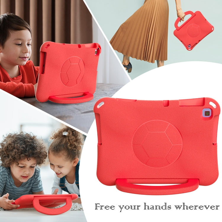 For Lenovo Tab M10 3rd Gen TB-328FU/XU Handle Football Shaped EVA Shockproof Tablet Case(Red) - Lenovo by PMC TechLife | Online Shopping South Africa | PMC TechLife | Buy Now Pay Later Mobicred