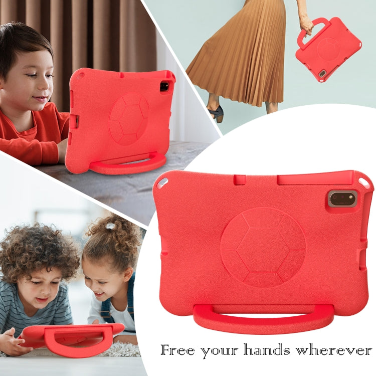 For Lenovo Tab M10 Plus TB-X606F 10.3 Handle Football Shaped EVA Shockproof Tablet Case(Red) - Lenovo by PMC TechLife | Online Shopping South Africa | PMC TechLife | Buy Now Pay Later Mobicred