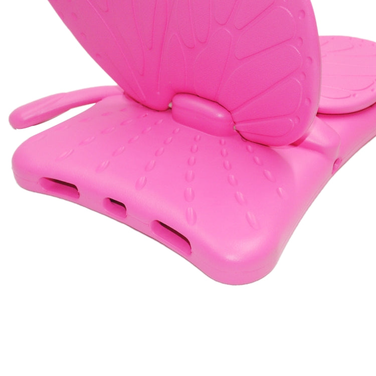 For iPad Pro 11 2024 Butterfly Bracket Kids EVA Shockproof Tablet Case(RoseRed) - iPad Pro 11 2024 Cases by PMC TechLife | Online Shopping South Africa | PMC TechLife | Buy Now Pay Later Mobicred