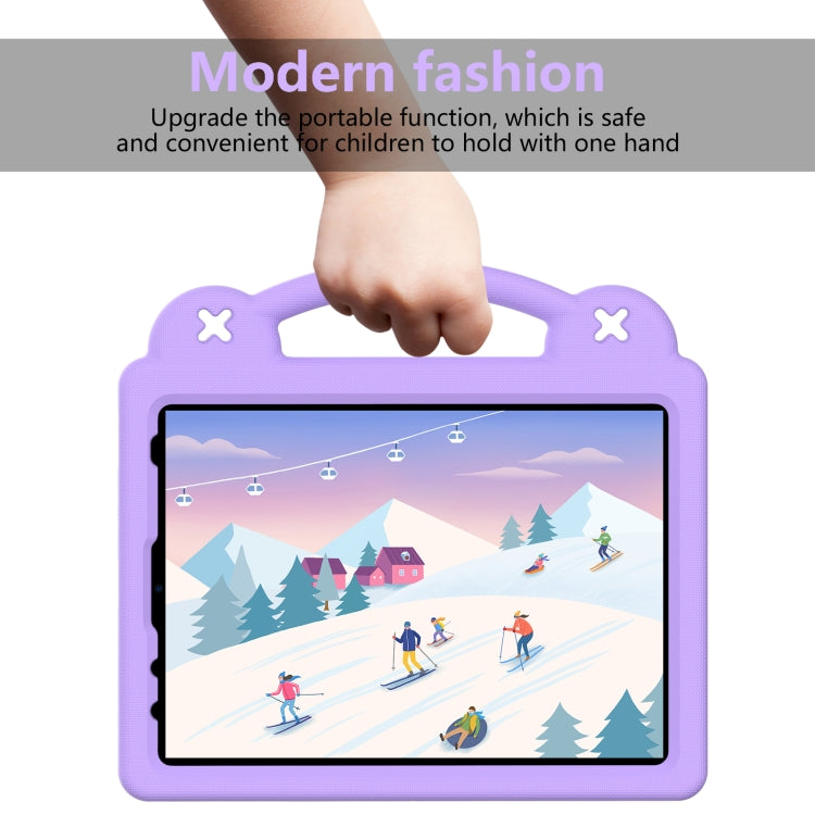 For iPad Air 11 2024 Handle Kickstand Children EVA Shockproof Tablet Case(Light Purple) - iPad Air 11 2024 Cases by PMC TechLife | Online Shopping South Africa | PMC TechLife | Buy Now Pay Later Mobicred