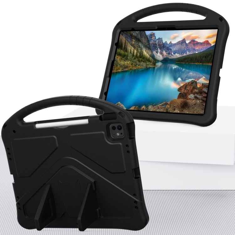For iPad Air 13 2024 EVA Shockproof Tablet Case with Holder(Black) - iPad Air 13 2024 Cases by PMC TechLife | Online Shopping South Africa | PMC TechLife | Buy Now Pay Later Mobicred