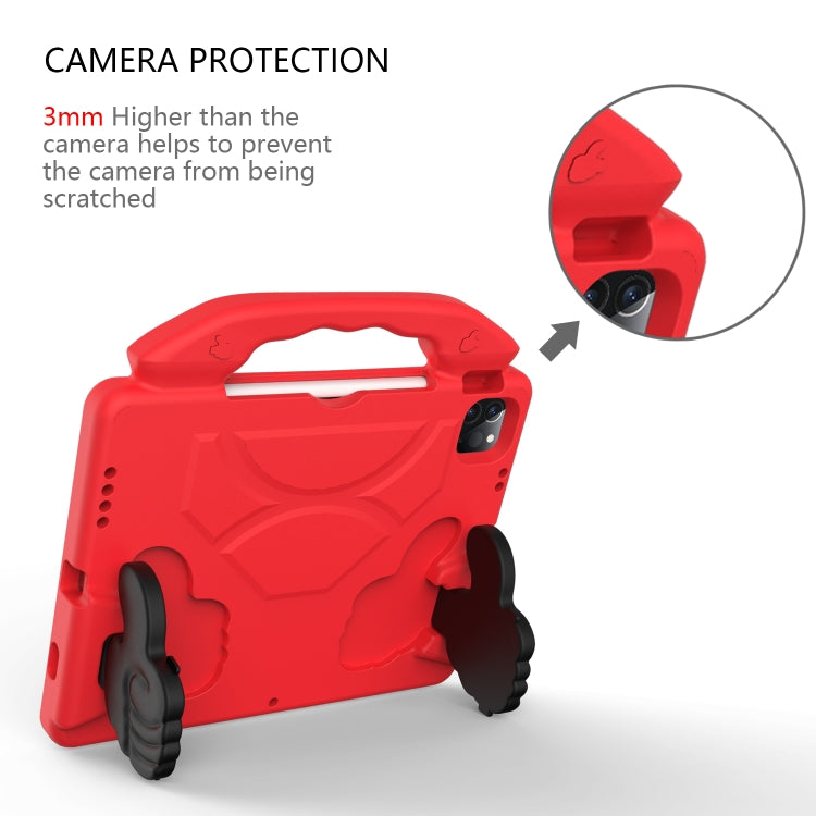 For iPad Pro 11 2024 Children EVA Shockproof Tablet Case with Thumb Bracket(Red) - iPad Pro 11 2024 Cases by PMC TechLife | Online Shopping South Africa | PMC TechLife | Buy Now Pay Later Mobicred