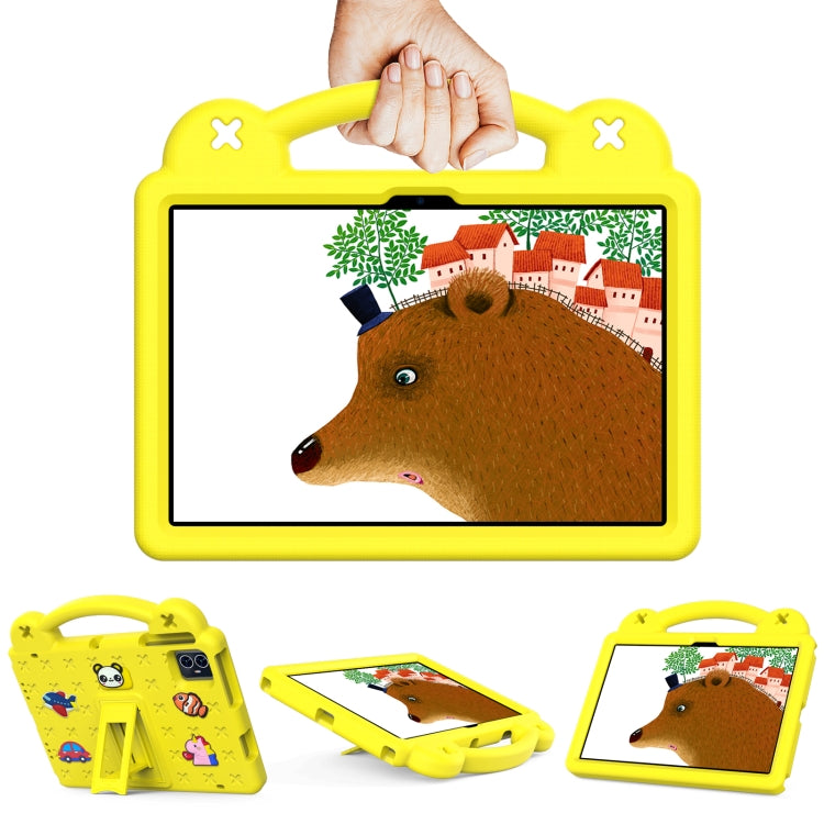 For Teclast M50 HD 10.1 / M50 Pro 10.1 2023 Handle Kickstand Children EVA Shockproof Tablet Case(Yellow) - free shipping - PMC TechLife - Order now!