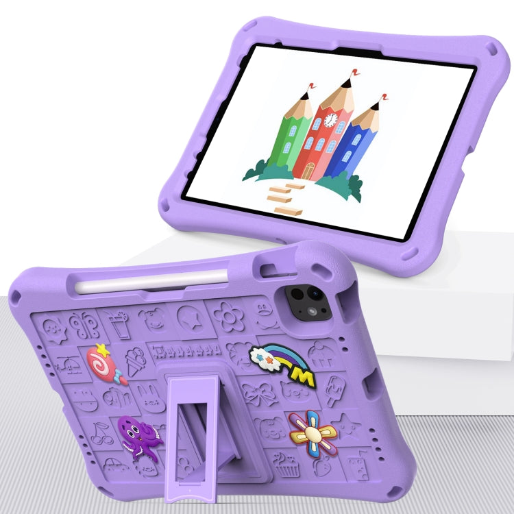 For iPad Air 11 2025 / 2024 Hi Baby EVA Full Body Tablet Case with Strap(Light Purple) - iPad Air 11 2025 / 2024 Cases by PMC TechLife | Online Shopping South Africa | PMC TechLife | Buy Now Pay Later Mobicred