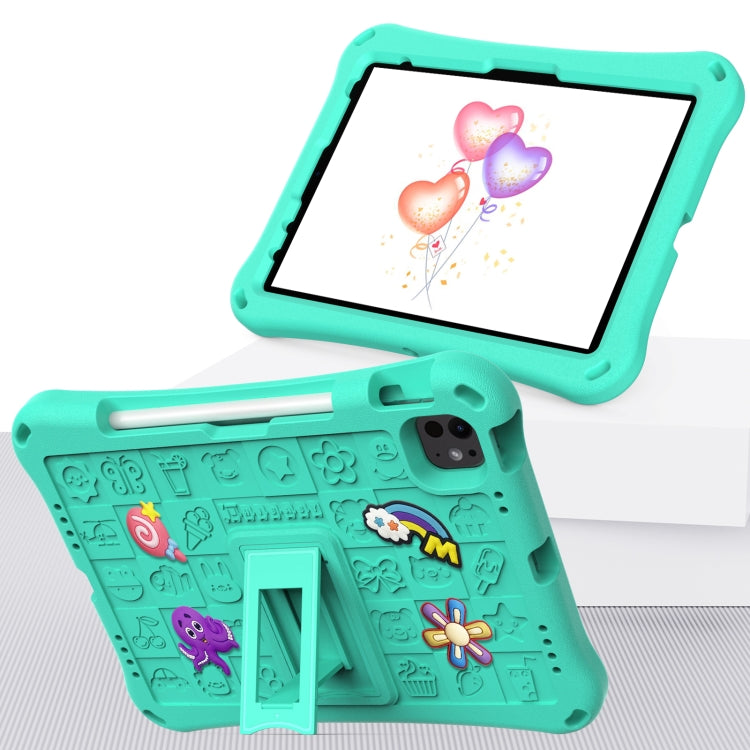 For iPad Air 11 2025 / 2024 Hi Baby EVA Full Body Tablet Case with Strap(Mint Green) - iPad Air 11 2025 / 2024 Cases by PMC TechLife | Online Shopping South Africa | PMC TechLife | Buy Now Pay Later Mobicred